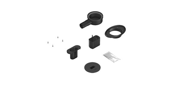 Siphon extra-plat, WEDI, sortie horizontale, écoulement linéaire, DN40