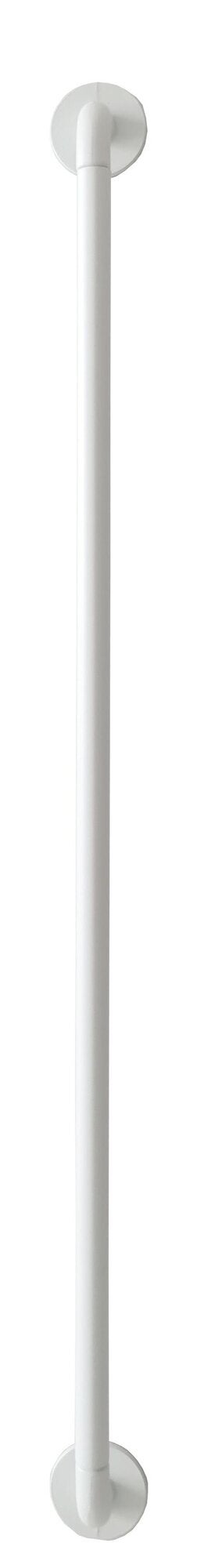 Tringle a rideau Curve Diam.10 mm Blanc mat 40 a 70 cm