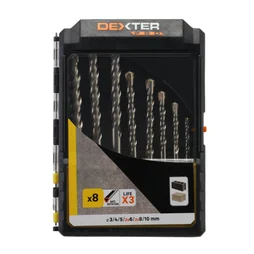 Coffret de 8 forêts beton 3 à 10 mm DEXTER PRO