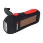 Lampe torche dynamo et solaire 50/15 lm noire et rouge LEXMAN