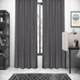 Rideau Looks gris fonce l. 140 x H. 280 cm