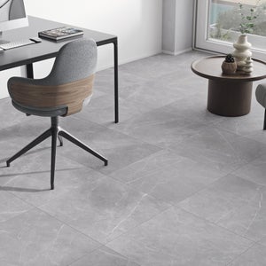 Carrelage sol intérieur effet marbre gris Kanali l.59.5 x L.59.5 cm ARTENS