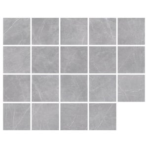 Carrelage sol intérieur effet marbre gris Kanali l.59.5 x L.59.5 cm ARTENS