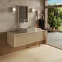 Carrelage mur interieur effet marbre marbre blanc Blush l.30 x L.90 cm ARTENS