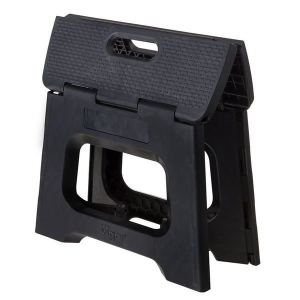 Marchepied pliable hauteur 23 cm VIGAR 1 marche noir