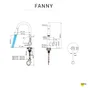 Mitigeur cuisine douchette FANNY noir DELINIA