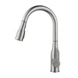 Mitigeur cuisine avec douchette en acier mat Fanny, DELINIA