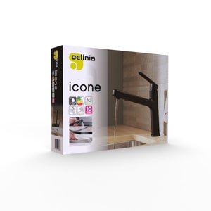 Mitigeur cuisine douchette ICONE noir