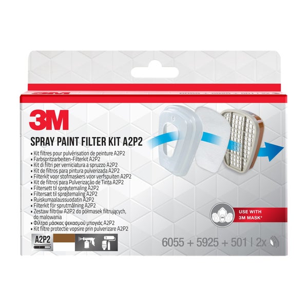 Kit cartouches antigaz et antipoussiere A2P2 3M