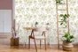 Papier peint intissé Flower and birds blanc