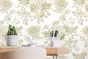 Papier peint intissé Flower and birds blanc