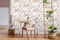 Papier peint Oiseau romantique rose