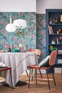 Papier peint intissé Chinoiserie vert