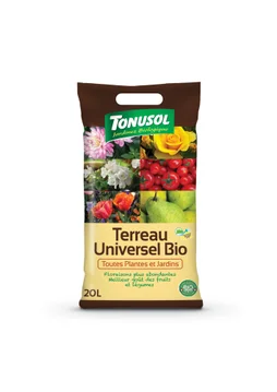 Terreau universel bio, TONUSOL, 20 litres