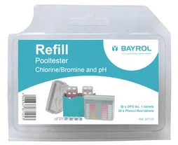 Recharge pooltester chlorine/bromine et pH granulé, BAYROL