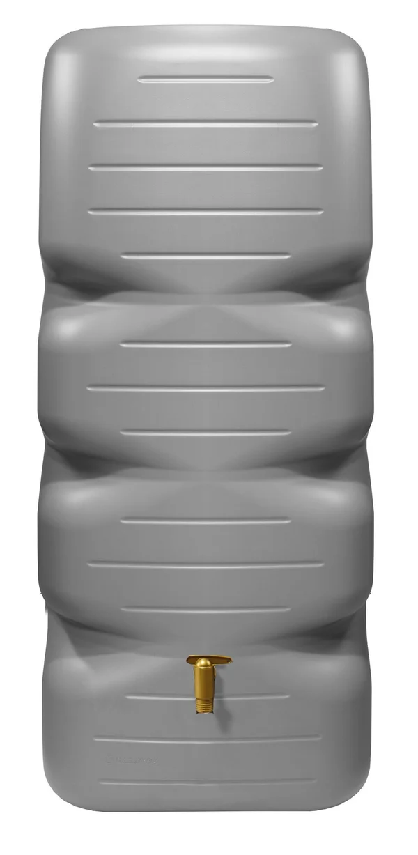 Récupérateur d'eau aérien GARANTIA rectangulaire mural gris béton, 1000 l