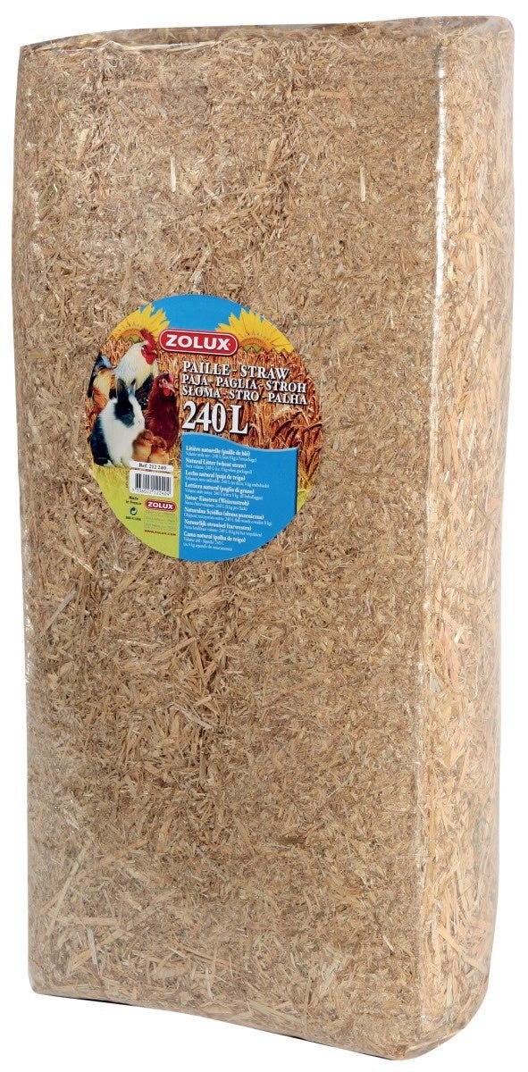 Litière basse-cour paille de blé naturelle 240l (8kg)