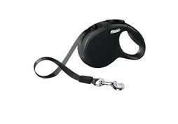 Laisse chien flexi classic sangle XS, 3 m noire