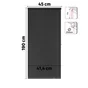 Store enrouleur occultant Mambo gris foncé, l.45 x H.190 cm, INSPIRE