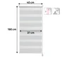 Volet roulant jour nuit RUMBA gris 37 / 40 x 190 cm INSPIRE