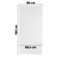 Store enrouleur tamisant Jive blanc, l.90 x H.190 cm, INSPIRE