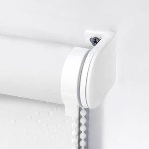 Store enrouleur occultant Mambo blanc, l.90 x H.90 cm, INSPIRE