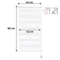 Volet roulant jour nuit RUMBA blanc 42 / 45 x 90 cm INSPIRE