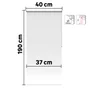 Store enrouleur tamisant Samba blanc, l.40 x H.190 cm, INSPIRE
