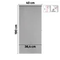 Store enrouleur tamisant Jive gris, l.40 x H.190 cm, INSPIRE
