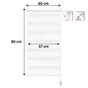 Volet roulant jour nuit RUMBA blanc 57 / 60 x 90 cm INSPIRE