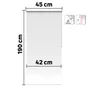 Store enrouleur tamisant Samba blanc, l.45 x H.190 cm, INSPIRE