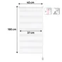 Volet roulant jour nuit RUMBA blanc 37 / 40 x 190 cm INSPIRE