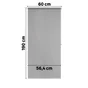 Store enrouleur tamisant Jive gris, l.60 x H.190 cm, INSPIRE