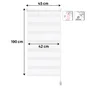 Volet roulant jour nuit RUMBA blanc 42 / 45 x 190 cm INSPIRE