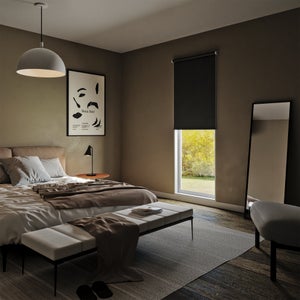 Store enrouleur occultant Mambo gris foncé, l.60 x H.90 cm, INSPIRE