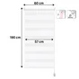 Volet roulant jour nuit RUMBA blanc 57 / 60 x 190 cm INSPIRE