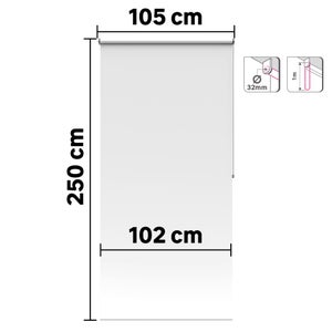 Store enrouleur tamisant Samba blanc, l.105 x H.250 cm, INSPIRE