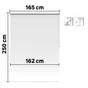 Store enrouleur tamisant Samba blanc, l.165 x H.250 cm, INSPIRE