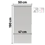 Store enrouleur tamisant Samba gris clair, l.50 x H.190 cm, INSPIRE