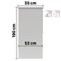 Store enrouleur tamisant Samba gris clair, l.55 x H.190 cm, INSPIRE