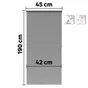 Store enrouleur tamisant Samba gris, l.45 x H.190 cm, INSPIRE