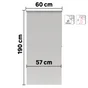 Store enrouleur filtrant Samba gris clair, l.60 x H.190 cm, INSPIRE