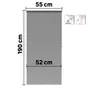 Store enrouleur tamisant Samba gris, l.55 x H.190 cm, INSPIRE
