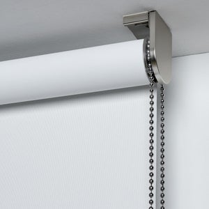 Store enrouleur occultant Bossa blanc, l.80 x H.250 cm, INSPIRE
