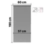 Store enrouleur filtrant Samba gris, l.60 x H.190 cm, INSPIRE