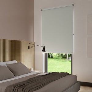 Store enrouleur opaque Bossa blanc, l.90 x H.250 cm, INSPIRE