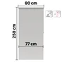 Store enrouleur tamisant Samba gris clair, l.80 x H.250 cm, INSPIRE