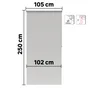 Store enrouleur tamisant Samba gris clair, l.105 x H.250 cm, INSPIRE