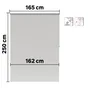Store enrouleur tamisant Samba gris clair, l.165 x H.250 cm, INSPIRE