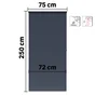 Store enrouleur occultant Bossa bleu, l.75 x H.250 cm, INSPIRE